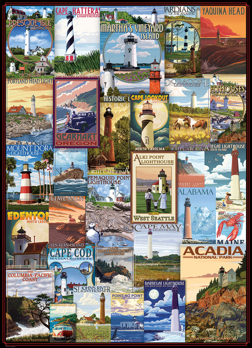 Lighthouses-Vintage Posters