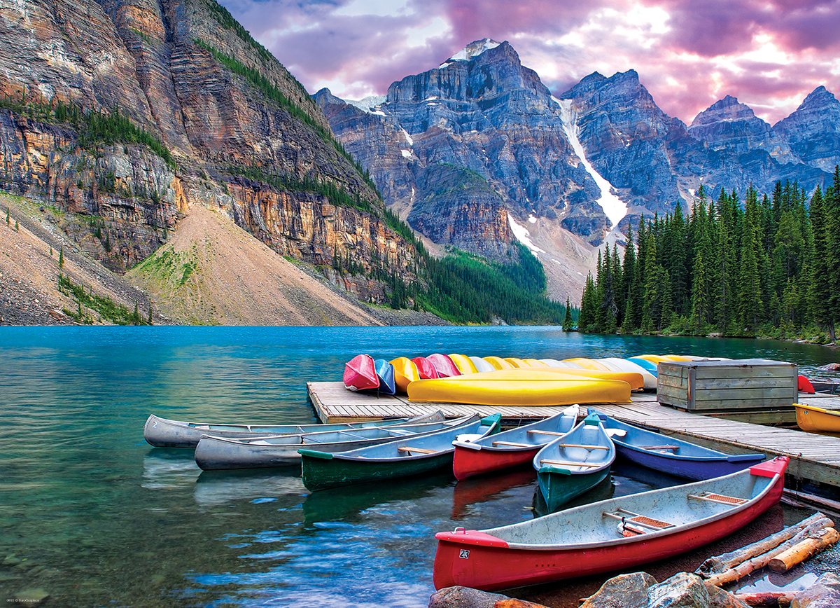 Canoes on the Lake