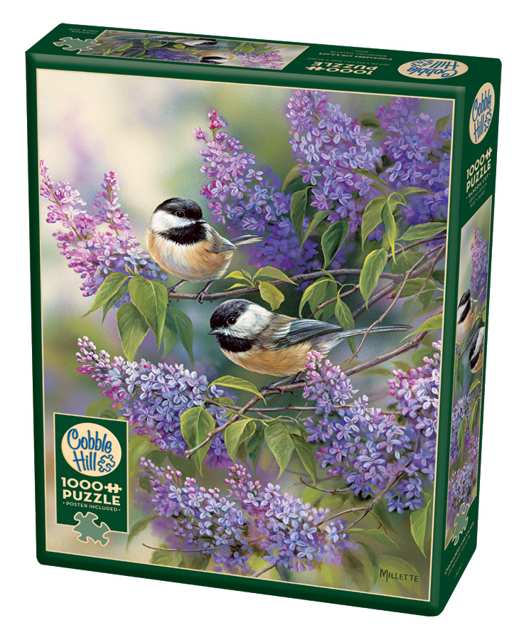 Chickadees and Lilacs